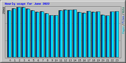 Hourly usage for June 2022